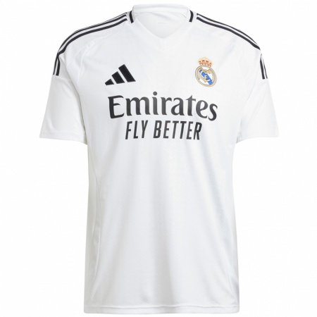 Kandiny Uomo Maglia Toni Kroos #8 Bianco Kit Gara Home 2024/25 Maglietta