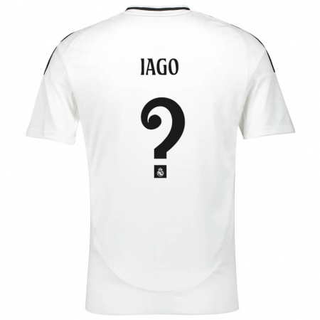 Kandiny Uomo Maglia Paulo Iago #0 Bianco Kit Gara Home 2024/25 Maglietta