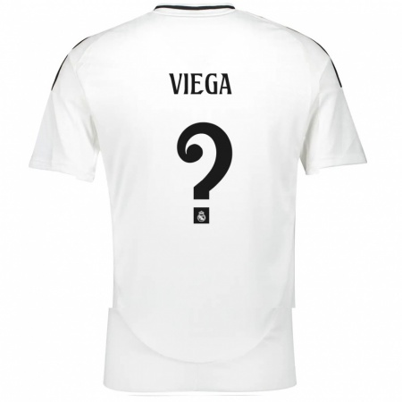 Kandiny Uomo Maglia Marcos Viega #0 Bianco Kit Gara Home 2024/25 Maglietta