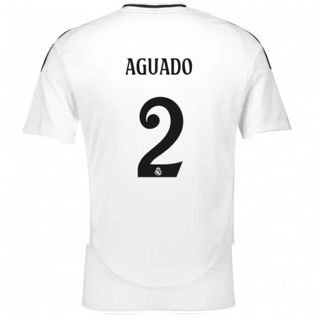 Kandiny Uomo Maglia Lorenzo Aguado #2 Bianco Kit Gara Home 2024/25 Maglietta