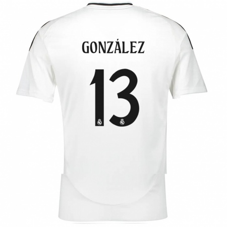 Kandiny Heren Fran González #13 Wit Thuisshirt Thuistenue 2024/25 T-Shirt