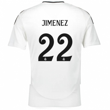 Kandiny Uomo Maglia David Jiménez #22 Bianco Kit Gara Home 2024/25 Maglietta