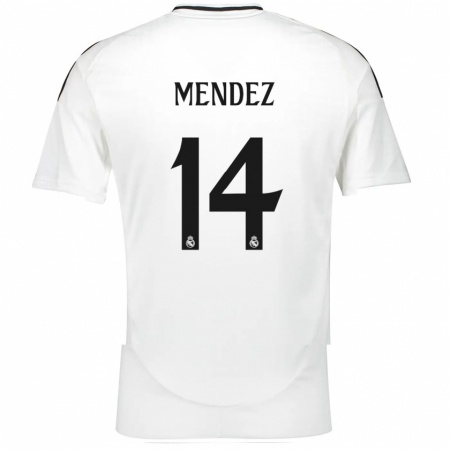 Kandiny Heren María Méndez #14 Wit Thuisshirt Thuistenue 2024/25 T-Shirt