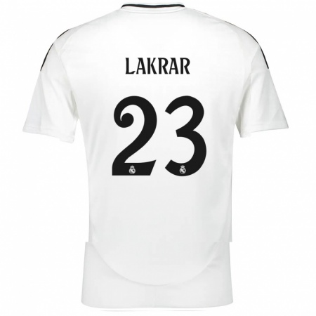 Kandiny Uomo Maglia Maëlle Lakrar #23 Bianco Kit Gara Home 2024/25 Maglietta