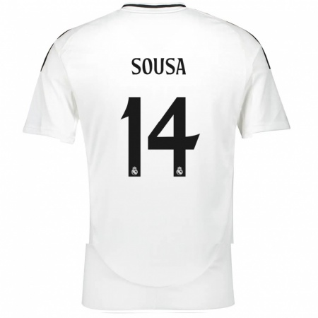 Kandiny Uomo Maglia Kathellen Sousa #14 Bianco Kit Gara Home 2024/25 Maglietta