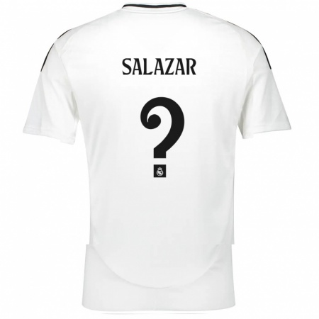 Kandiny Uomo Maglia Isra Salazar #0 Bianco Kit Gara Home 2024/25 Maglietta