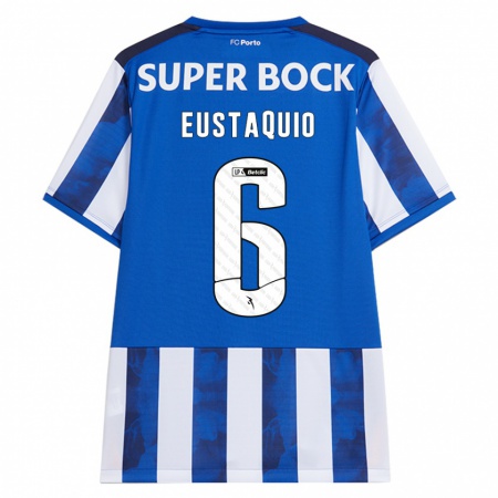 Kandiny Heren Stephen Eustaquio #6 Blauw Wit Thuisshirt Thuistenue 2024/25 T-Shirt