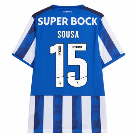 Kandiny Heren Vasco Sousa #15 Blauw Wit Thuisshirt Thuistenue 2024/25 T-Shirt