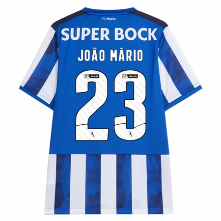 Kandiny Heren João Mário #23 Blauw Wit Thuisshirt Thuistenue 2024/25 T-Shirt