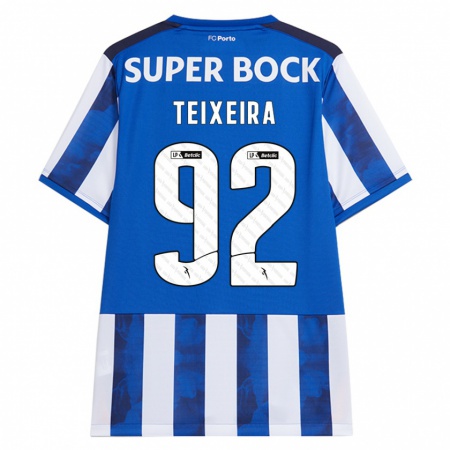 Kandiny Heren João Teixeira #92 Blauw Wit Thuisshirt Thuistenue 2024/25 T-Shirt