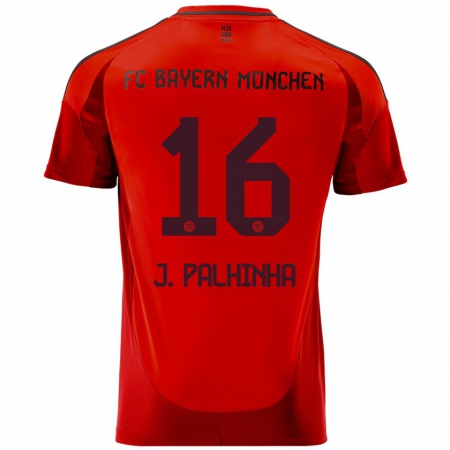 Kandiny Heren João Palhinha #16 Rood Thuisshirt Thuistenue 2024/25 T-Shirt