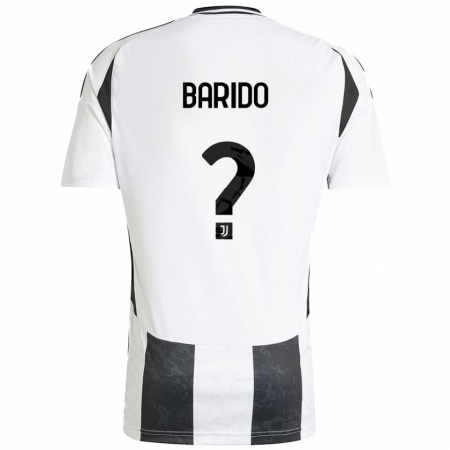 Kandiny Heren Francisco Barido #0 Wit Zwart Thuisshirt Thuistenue 2024/25 T-Shirt