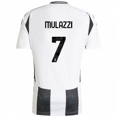 Kandiny Heren Gabriele Mulazzi #7 Wit Zwart Thuisshirt Thuistenue 2024/25 T-Shirt