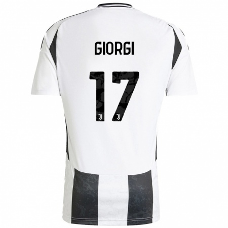 Kandiny Heren Lorenzo Giorgi #17 Wit Zwart Thuisshirt Thuistenue 2024/25 T-Shirt