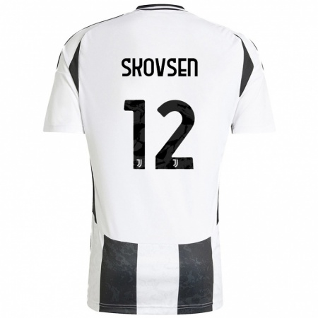 Kandiny Herren Matilde Lundorf Skovsen #12 Weiß Schwarz Heimtrikot Trikot 2024/25 T-Shirt Österreich