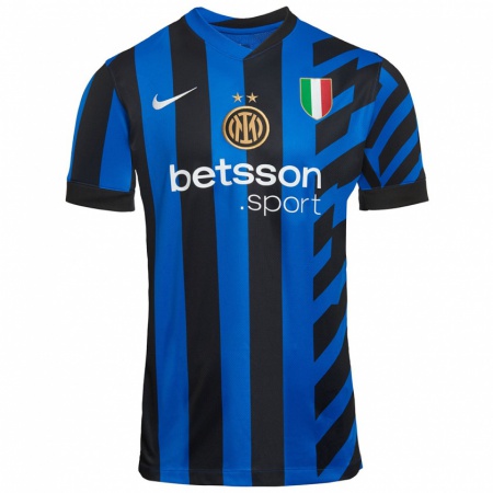 Kandiny Heren Matteo Lavelli #9 Blauw Zwart Thuisshirt Thuistenue 2024/25 T-Shirt