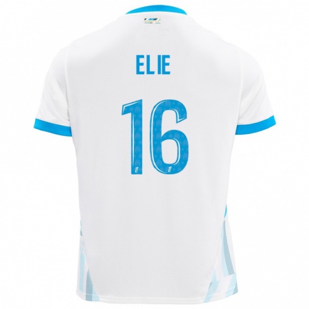 Kandiny Heren Anaïs Elie #16 Wit Hemelsblauw Thuisshirt Thuistenue 2024/25 T-Shirt