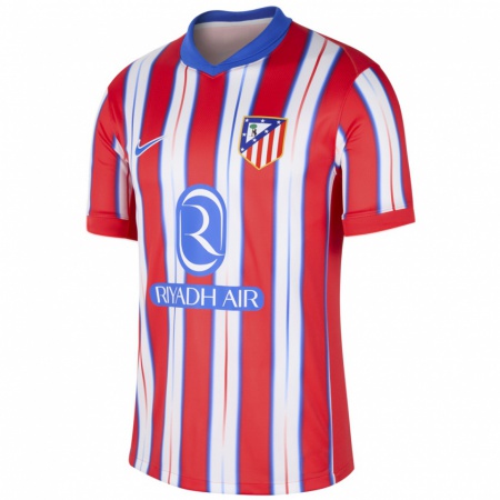 Kandiny Heren Ángel Correa #10 Rood Wit Blauw Thuisshirt Thuistenue 2024/25 T-Shirt