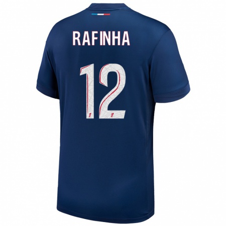 Kandiny Heren Rafinha #12 Marineblauw Wit Thuisshirt Thuistenue 2024/25 T-Shirt