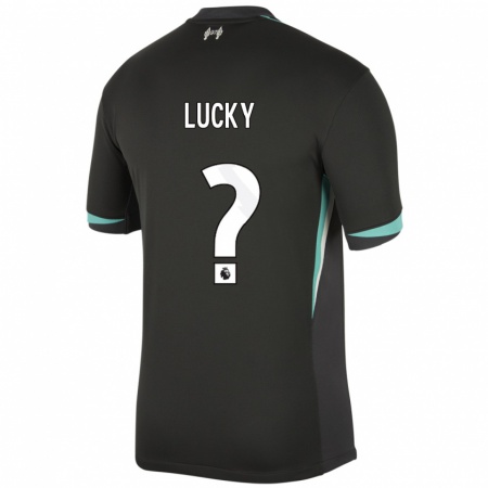 Kandiny Uomo Maglia Wellity Lucky #0 Nero Antracite Bianco Kit Gara Away 2024/25 Maglietta