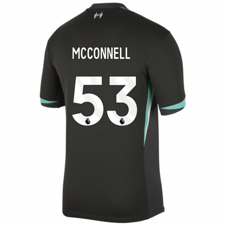 Kandiny Herren James Mcconnell #53 Schwarz Anthrazitweiß Auswärtstrikot Trikot 2024/25 T-Shirt Österreich