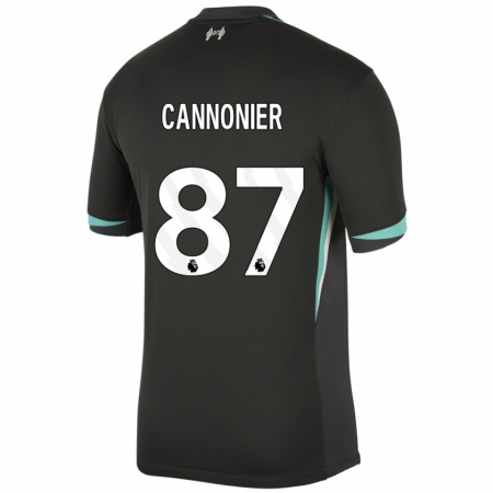 Kandiny Uomo Maglia Oakley Cannonier #87 Nero Antracite Bianco Kit Gara Away 2024/25 Maglietta