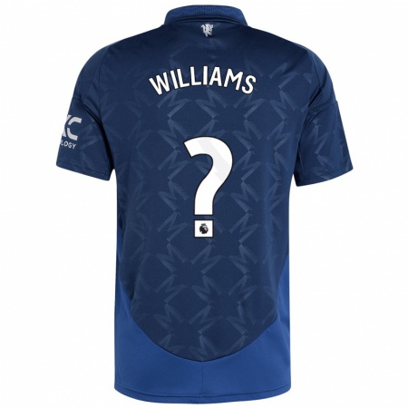 Kandiny Heren Joe Williams #0 Indigo Uitshirt Uittenue 2024/25 T-Shirt