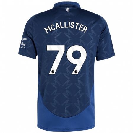 Kandiny Uomo Maglia Finley Mcallister #79 Indaco Kit Gara Away 2024/25 Maglietta