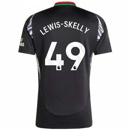 Kandiny Heren Myles Lewis-Skelly #49 Zwart Uitshirt Uittenue 2024/25 T-Shirt