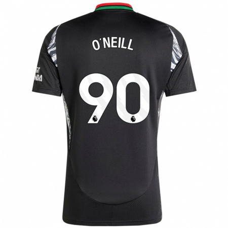 Kandiny Herren Ceadach O'neill #90 Schwarz Auswärtstrikot Trikot 2024/25 T-Shirt Österreich