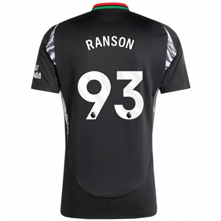 Kandiny Heren Khari Ranson #93 Zwart Uitshirt Uittenue 2024/25 T-Shirt