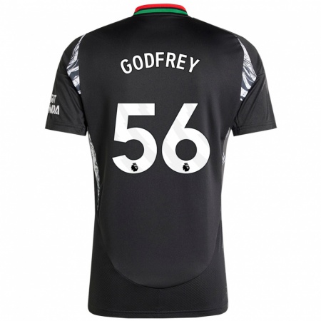 Kandiny Heren Freya Godfrey #56 Zwart Uitshirt Uittenue 2024/25 T-Shirt