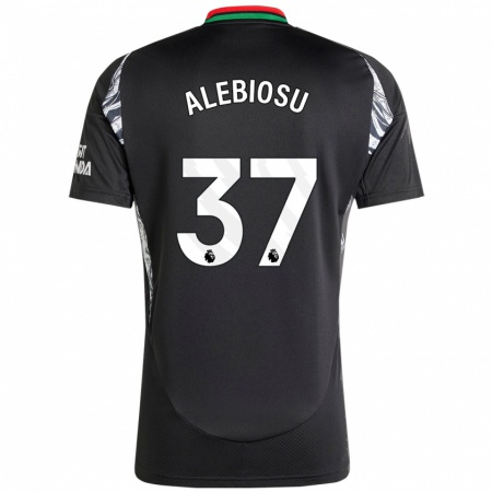 Kandiny Heren Ryan Alebiosu #37 Zwart Uitshirt Uittenue 2024/25 T-Shirt