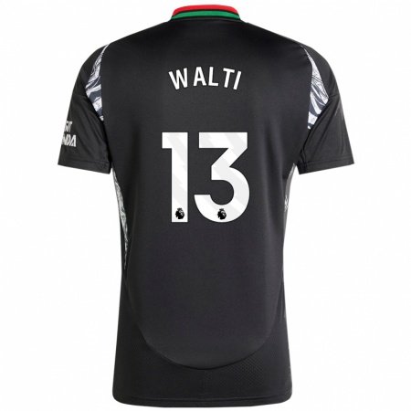 Kandiny Heren Lia Walti #13 Zwart Uitshirt Uittenue 2024/25 T-Shirt