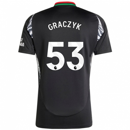 Kandiny Heren Hubert Graczyk #53 Zwart Uitshirt Uittenue 2024/25 T-Shirt