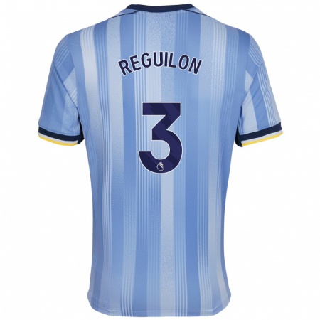 Kandiny Uomo Maglia Sergio Reguilón #3 Azzurro Chiaro Kit Gara Away 2024/25 Maglietta