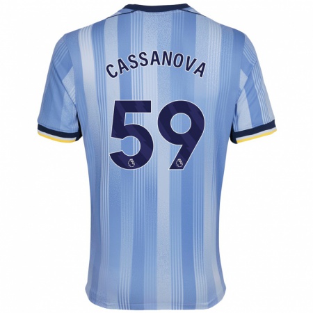 Kandiny Heren Dante Cassanova #59 Lichtblauw Uitshirt Uittenue 2024/25 T-Shirt