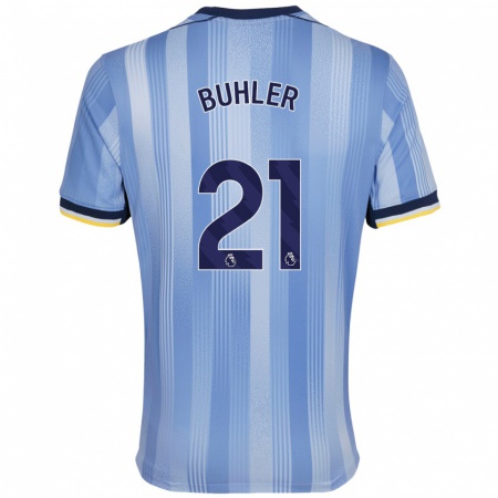 Kandiny Uomo Maglia Luana Bühler #21 Azzurro Chiaro Kit Gara Away 2024/25 Maglietta