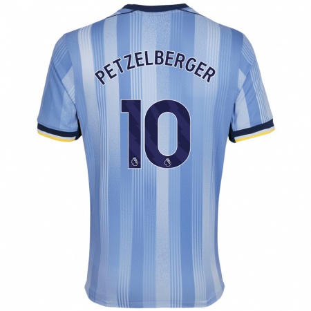 Kandiny Uomo Maglia Ramona Petzelberger #10 Azzurro Chiaro Kit Gara Away 2024/25 Maglietta