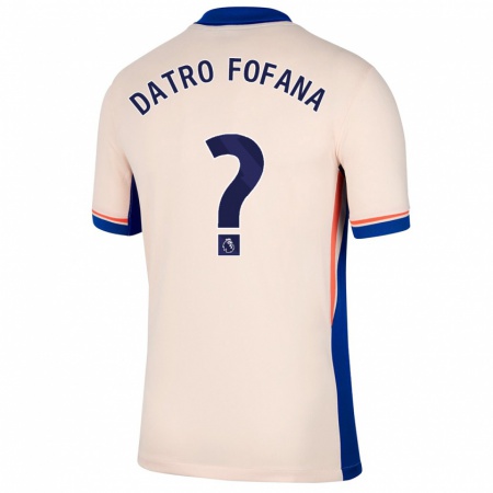 Kandiny Heren David Datro Fofana #0 Lichtbeige Uitshirt Uittenue 2024/25 T-Shirt