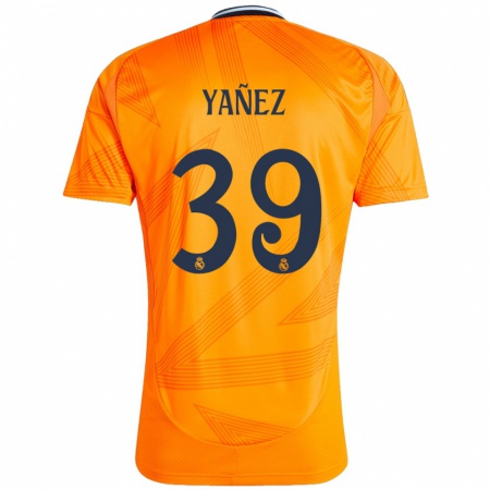 Kandiny Uomo Maglia Daniel Yañez #39 Arancione Kit Gara Away 2024/25 Maglietta