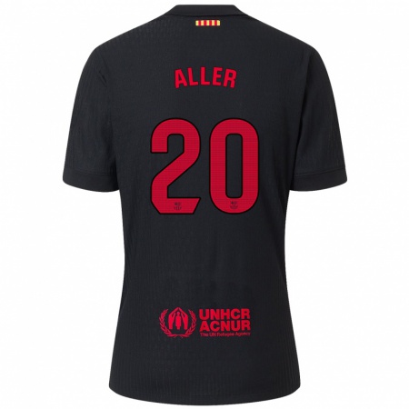 Kandiny Heren Eder Aller #20 Zwart Rood Uitshirt Uittenue 2024/25 T-Shirt