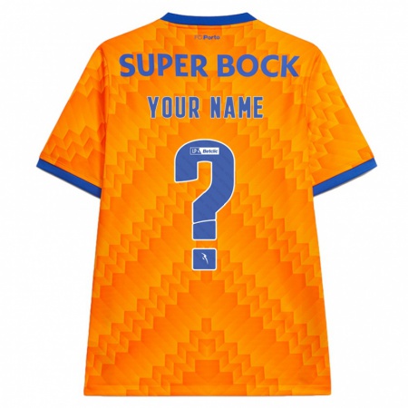 Kandiny Heren Uw Naam #0 Oranje Uitshirt Uittenue 2024/25 T-Shirt