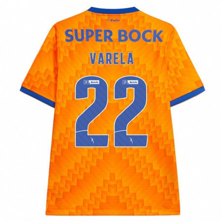 Kandiny Heren Alan Varela #22 Oranje Uitshirt Uittenue 2024/25 T-Shirt