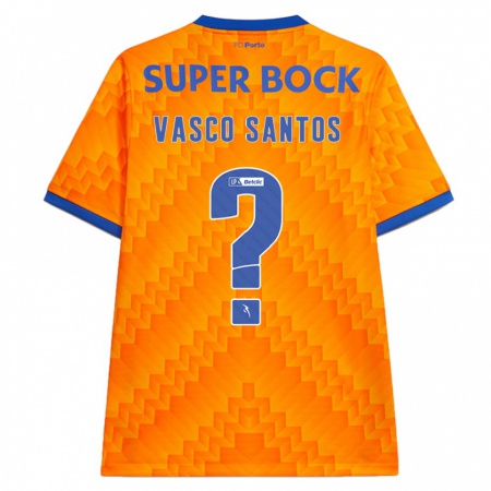 Kandiny Heren Vasco Santos #0 Oranje Uitshirt Uittenue 2024/25 T-Shirt