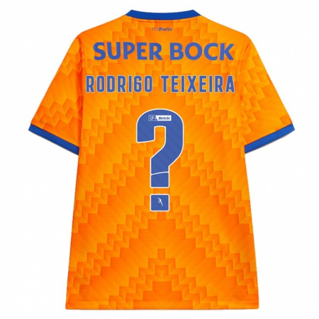 Kandiny Heren Rodrigo Teixeira #0 Oranje Uitshirt Uittenue 2024/25 T-Shirt