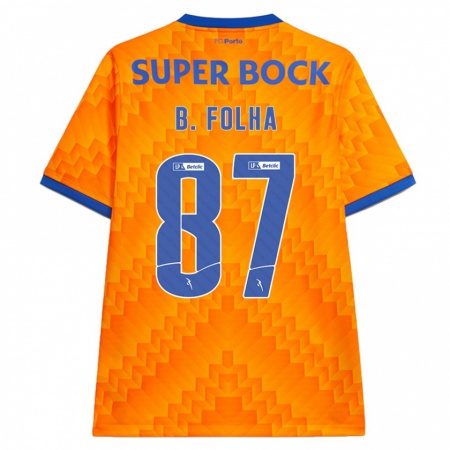 Kandiny Heren Bernardo Folha #87 Oranje Uitshirt Uittenue 2024/25 T-Shirt