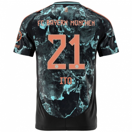 Kandiny Heren Hiroki Ito #21 Zwart Uitshirt Uittenue 2024/25 T-Shirt