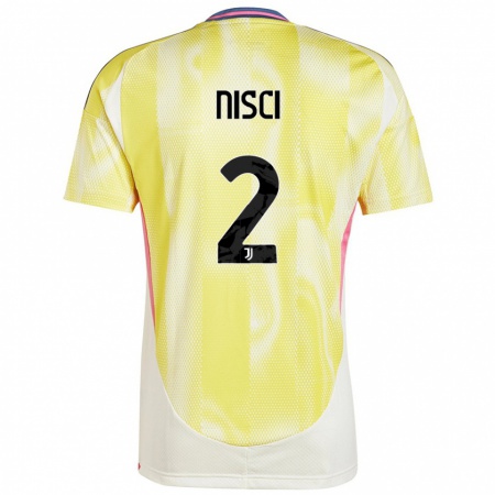 Kandiny Heren Alessandro Nisci #2 Zonnig Geel Uitshirt Uittenue 2024/25 T-Shirt