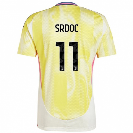 Kandiny Heren Ivano Srdoc #11 Zonnig Geel Uitshirt Uittenue 2024/25 T-Shirt